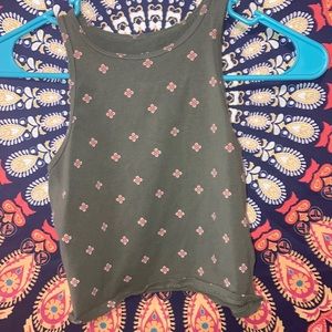 Aeropostale green size small crop top with muscle sleeves
